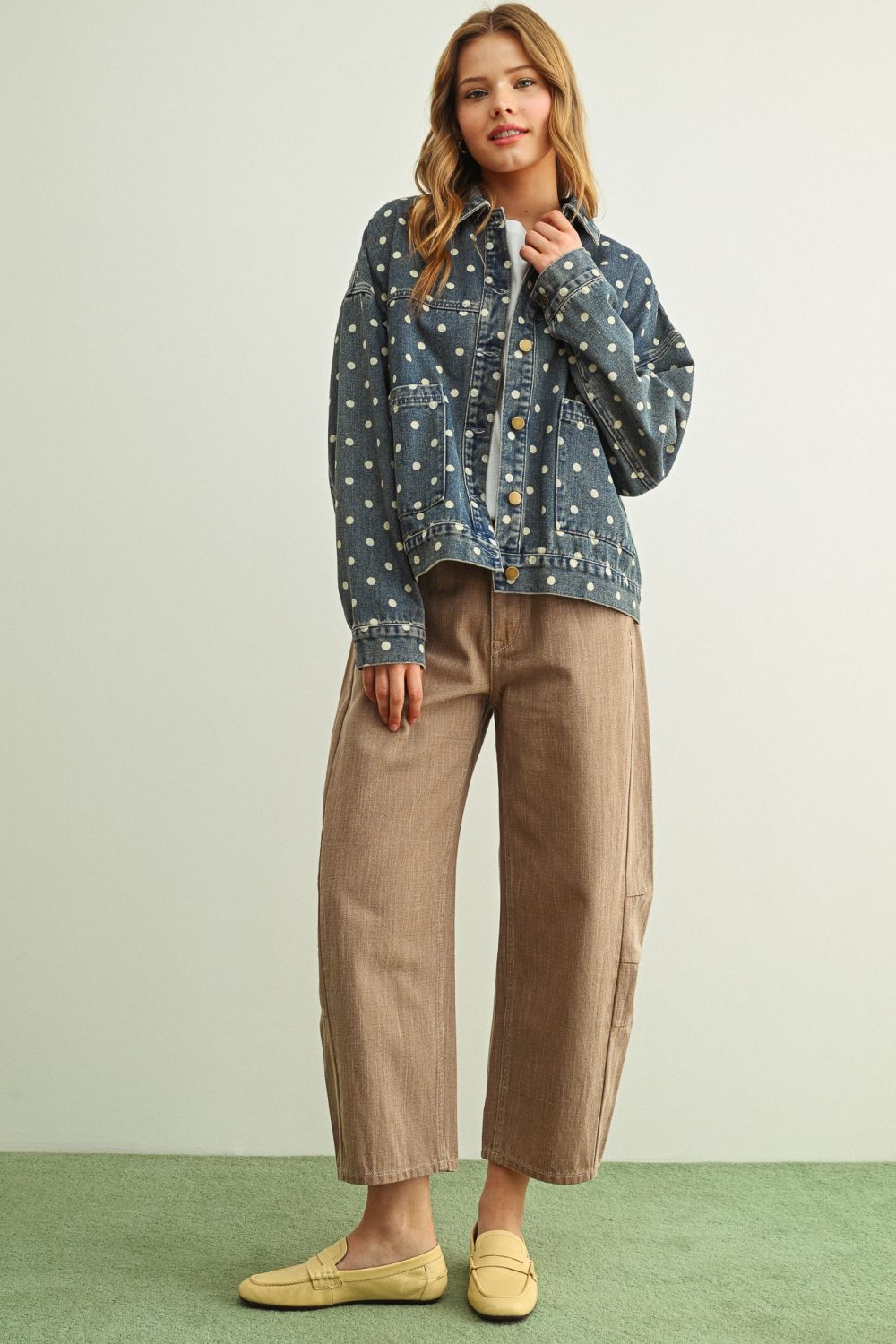 Chamarra Polka Denim