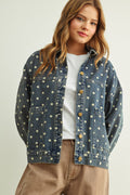Chamarra Polka Denim