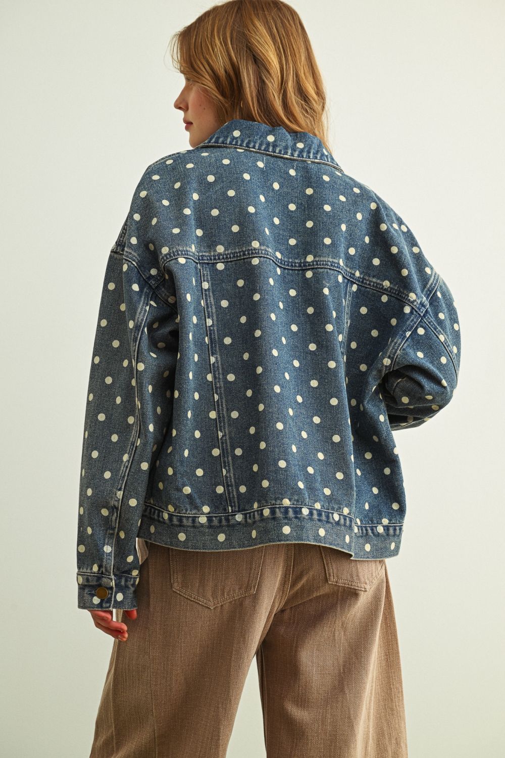 Chamarra Polka Denim