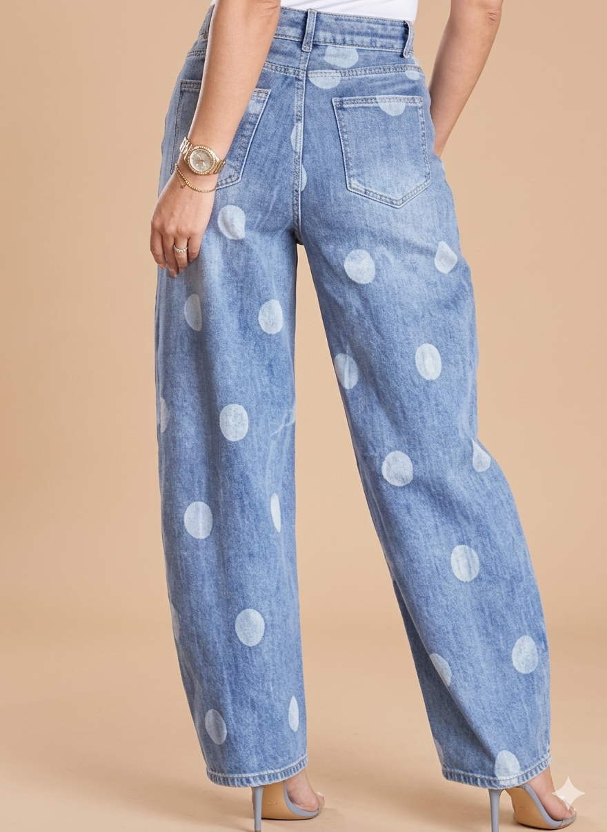 Pantalón Barrel Polka