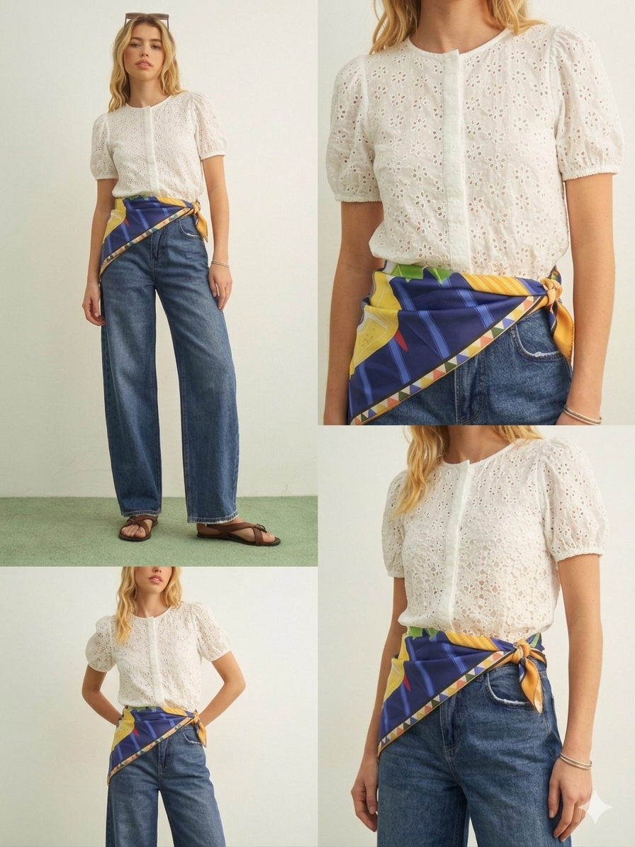 Pantalón Susan con pañoleta