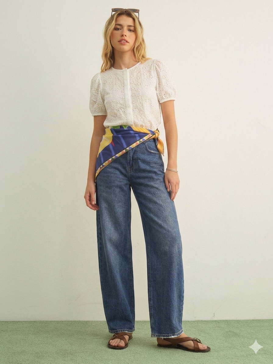 Pantalón Susan con pañoleta